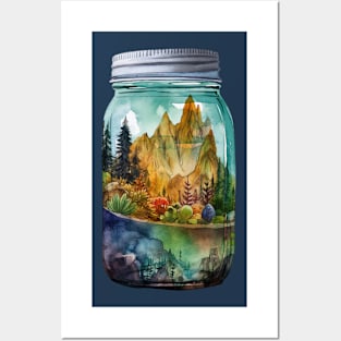 Mountain World Jar Posters and Art